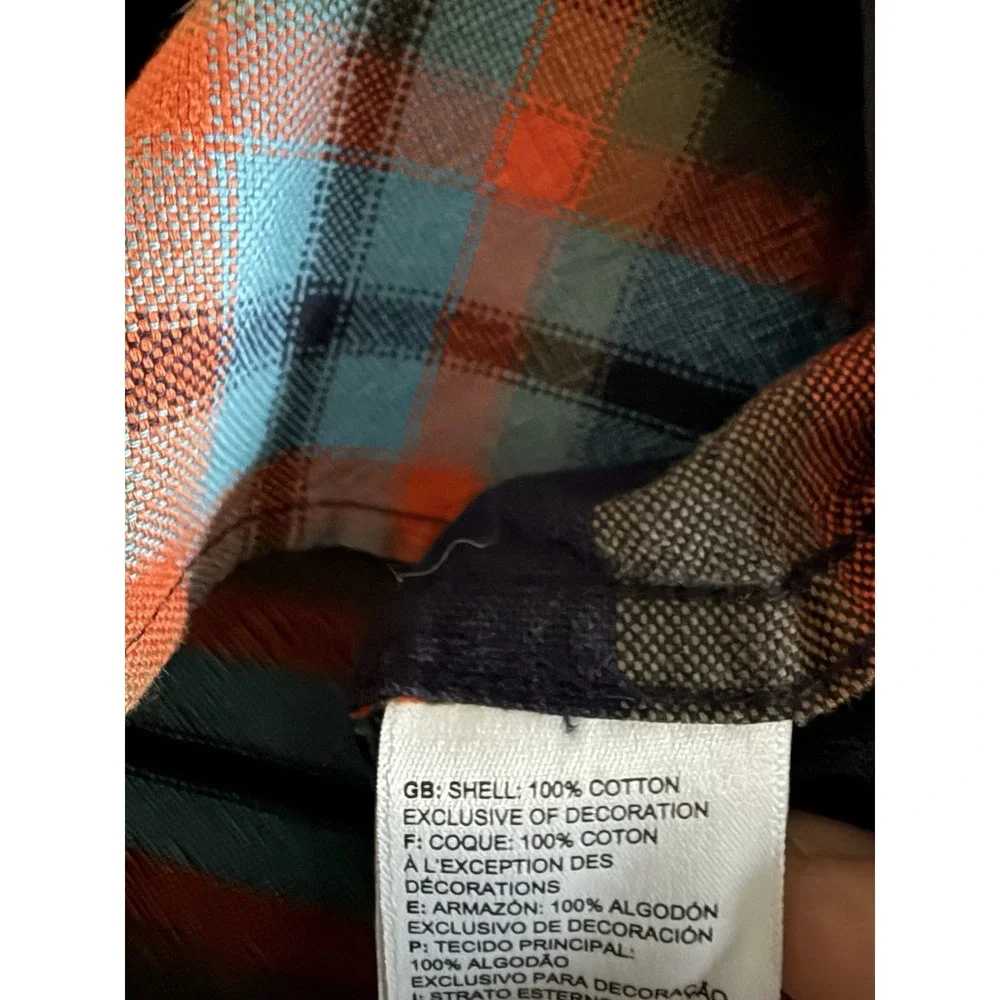The North Face Arroyo Flannel Shirt Mens XL Blue Plaid Button Up Cotton
